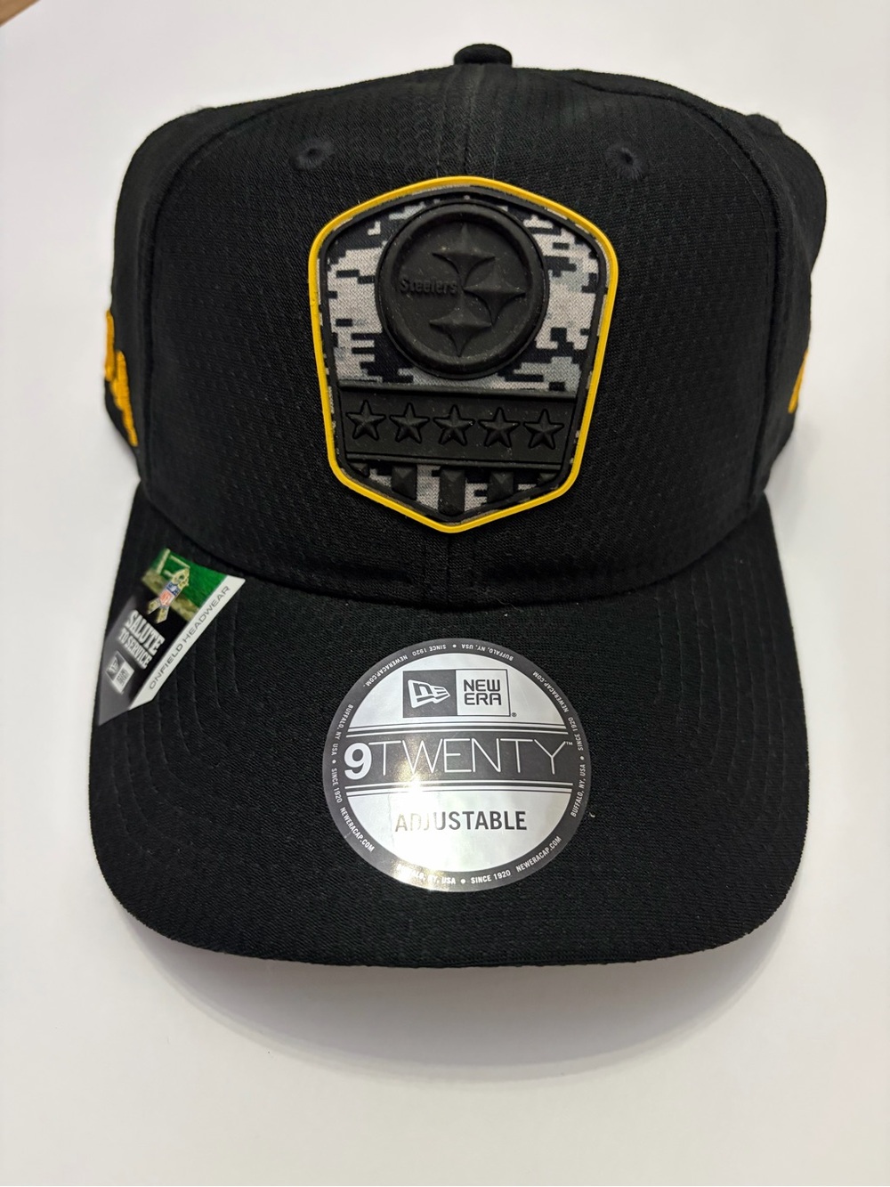 NFL Pittsburgh Steelers Black 9TWENTY Adjustable Cap